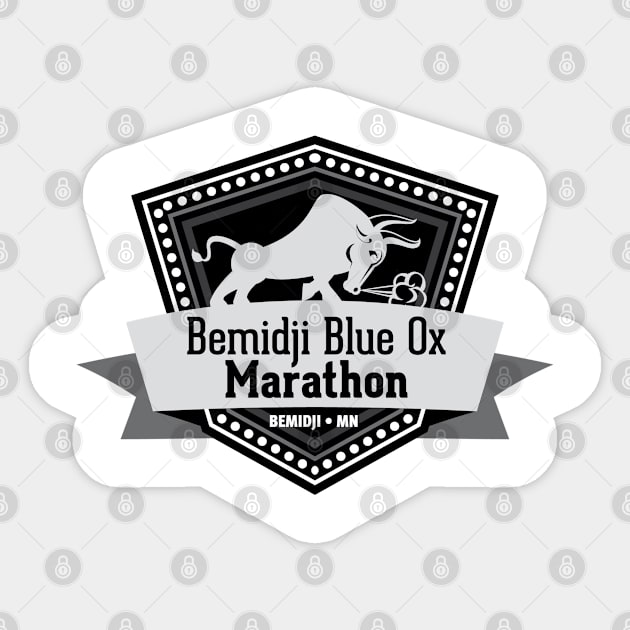 Bemidji Blue Ox Marathon Sticker by Blue Ox Marathon